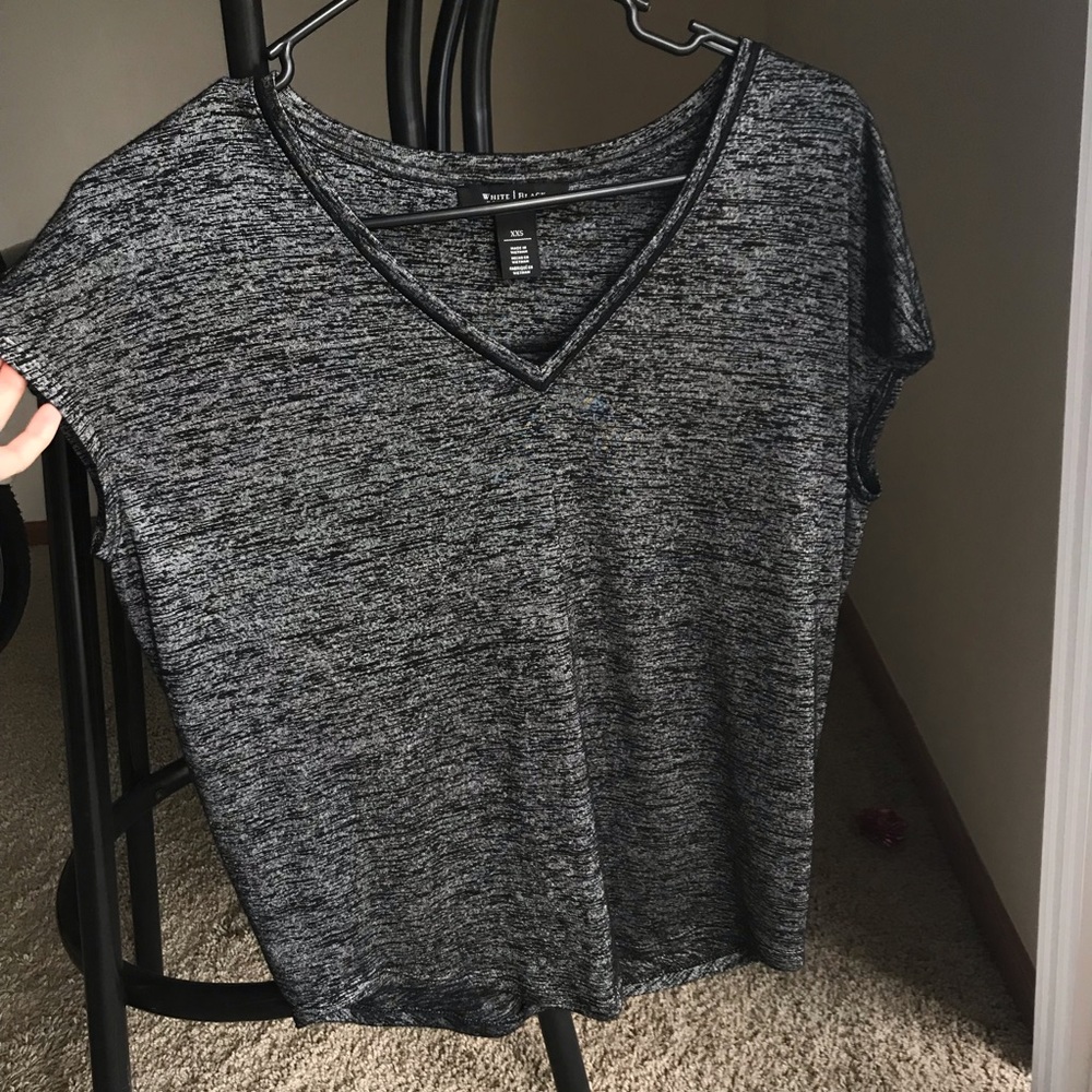 White House Black Market WHBM soft T-shirt blouse